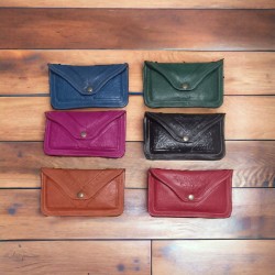 PORTEFEUILLE CUIR CHIC 6  COLORIS